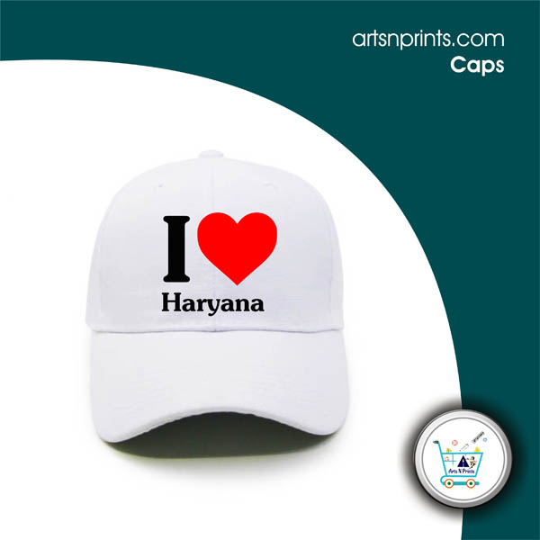 I Love HaryanaCustom printed cap by artsNprints